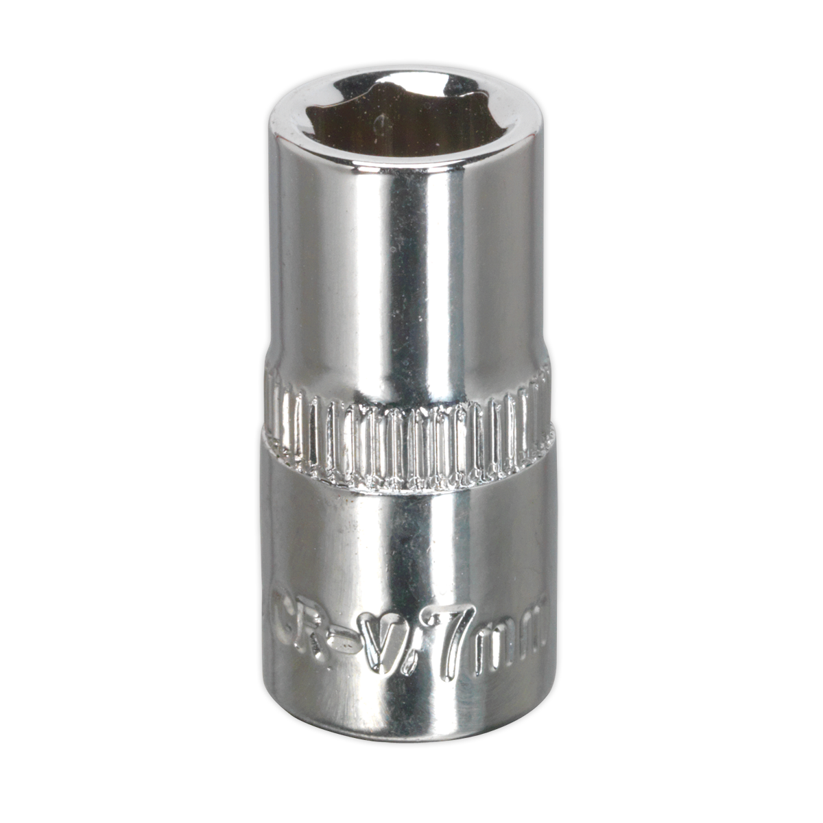 Sealey WallDrive® Socket 7mm 1/4"Sq Drive Fully Polished