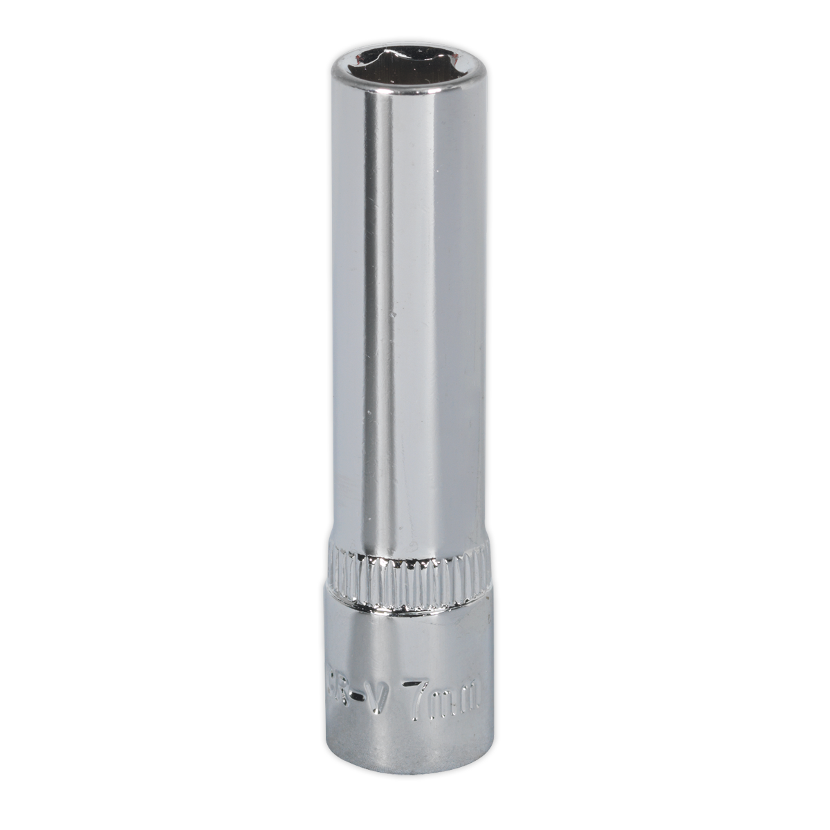 Sealey WallDrive® Socket 7mm Deep 1/4"Sq Drive Fully Polished