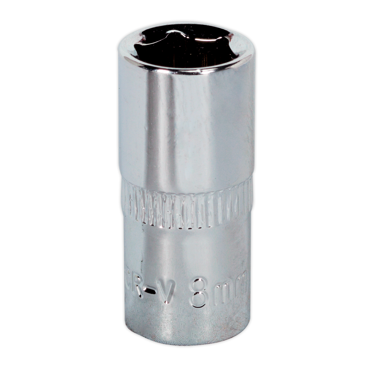 Sealey WallDrive® Socket 8mm 1/4"Sq Drive Fully Polished