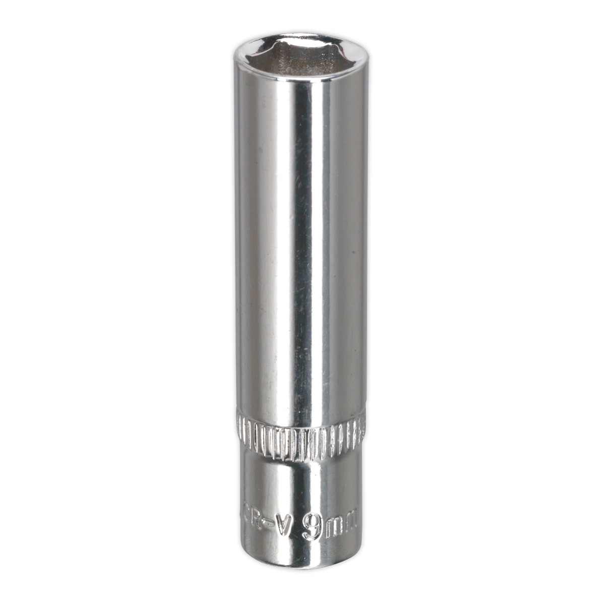 Sealey WallDrive® Socket 9mm Deep 1/4"Sq Drive Fully Polished