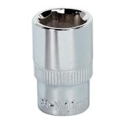 Sealey WallDrive® Socket 11mm 1/4"Sq Drive Fully Polished