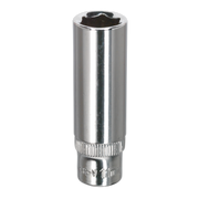 Sealey WallDrive® Socket 11mm Deep 1/4"Sq Drive Fully Polished