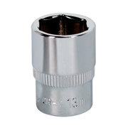 Sealey WallDrive® Socket 13mm 1/4"Sq Drive Fully Polished