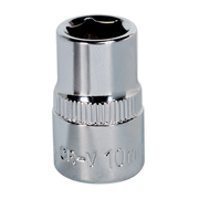 Sealey WallDrive® Socket 10mm 3/8"Sq Drive Fully Polished