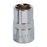 Sealey WallDrive® Socket 11mm 3/8"Sq Drive Fully Polished