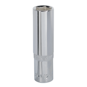 Sealey WallDrive® Socket 12mm Deep 3/8"Sq Drive Fully Polished