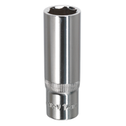 Sealey WallDrive® Socket 14mm Deep 3/8"Sq Drive Fully Polished
