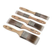 Sealey Wooden Handle Paint Brush Set 5pc