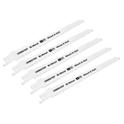 Sealey Reciprocating Saw Blade Wood & Nail 150mm 6tpi - Pack of 5