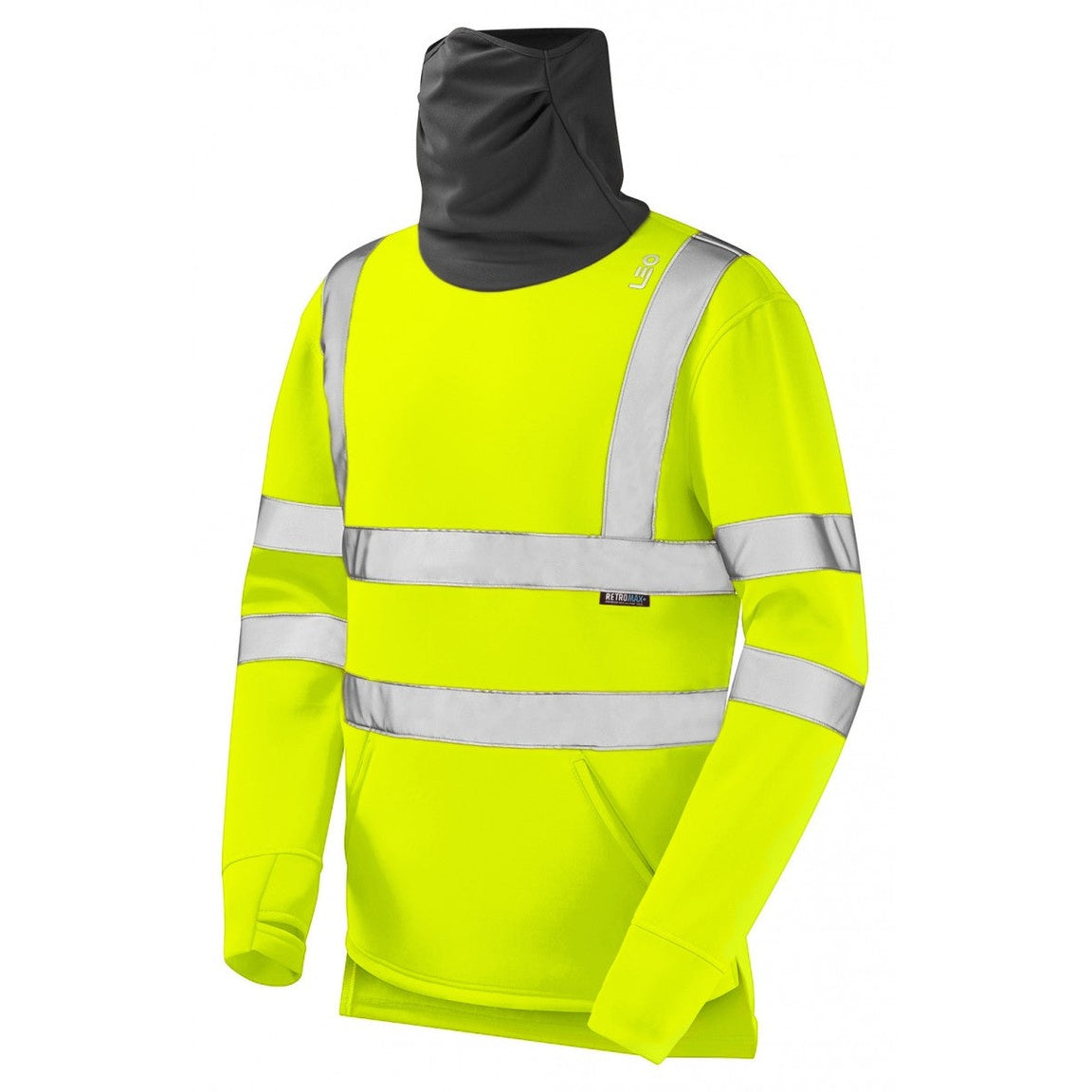 Leo Workwear COMBESGATE Leo EcoViz Snood Sweatshirt