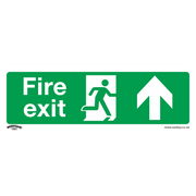 Sealey Safe Conditions Safety Sign - Fire Exit (Up) - Rigid Plastic