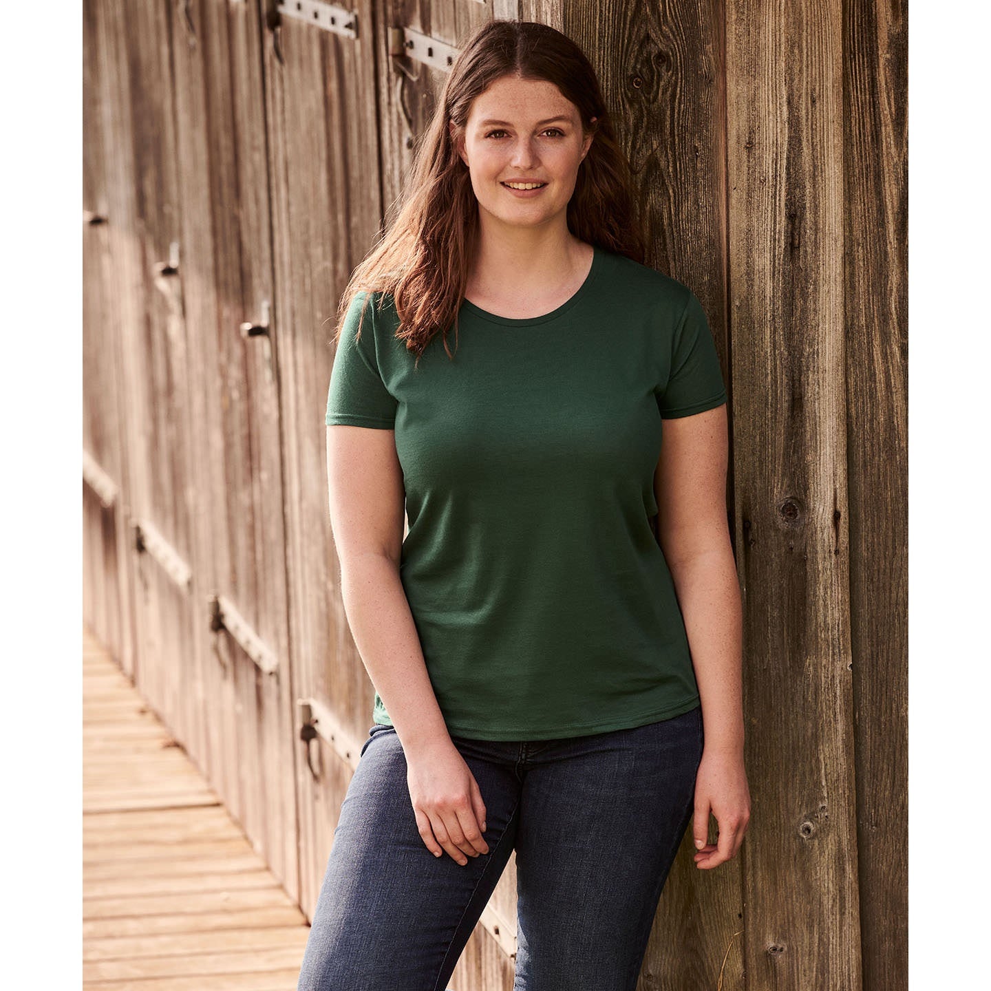 Fruit Of The Loom Women's Iconic T - Zinc