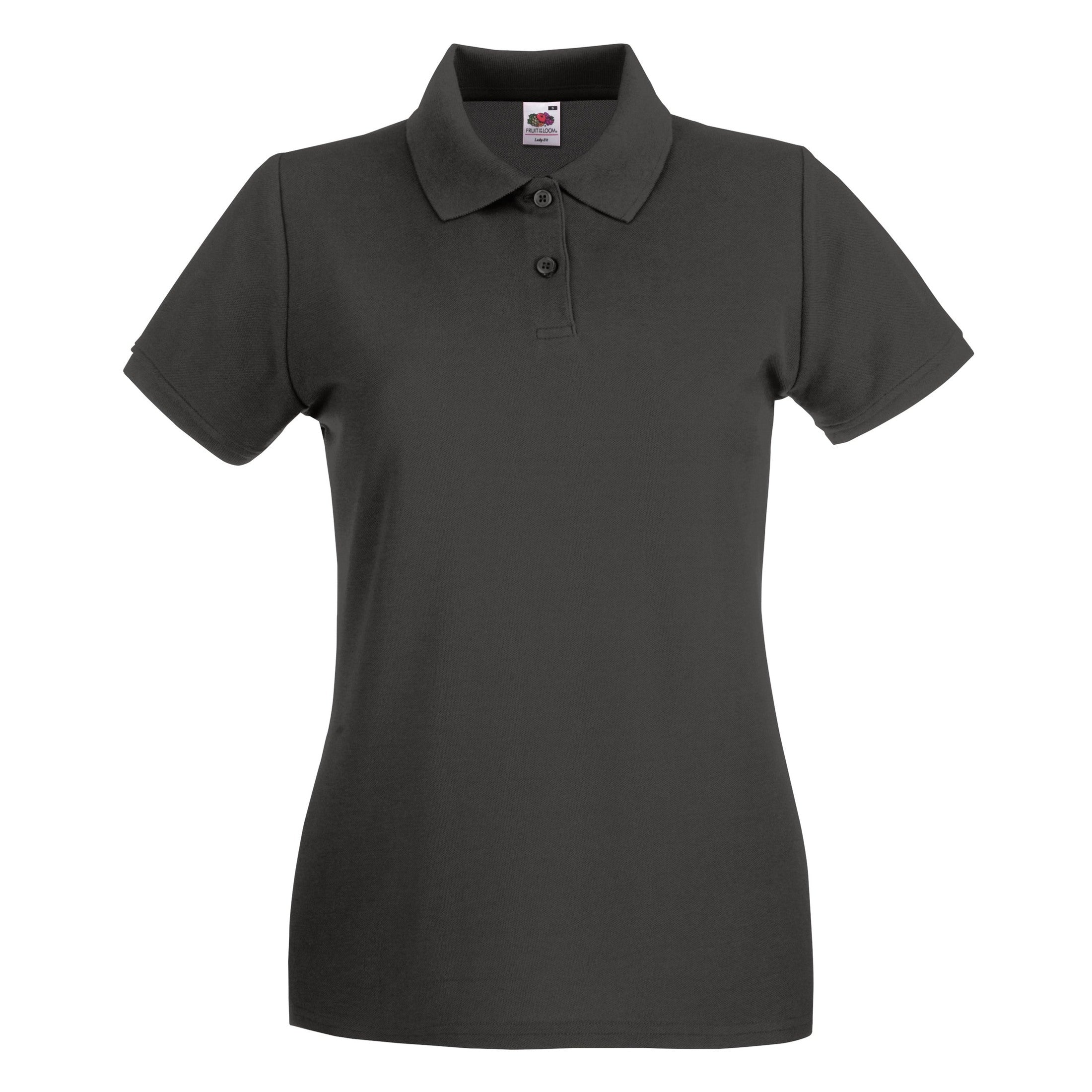 Fruit Of The Loom Women's Premium Polo - Light Graphite