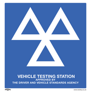 Sealey Warning Safety Sign - MOT Testing Station - Rigid Plastic