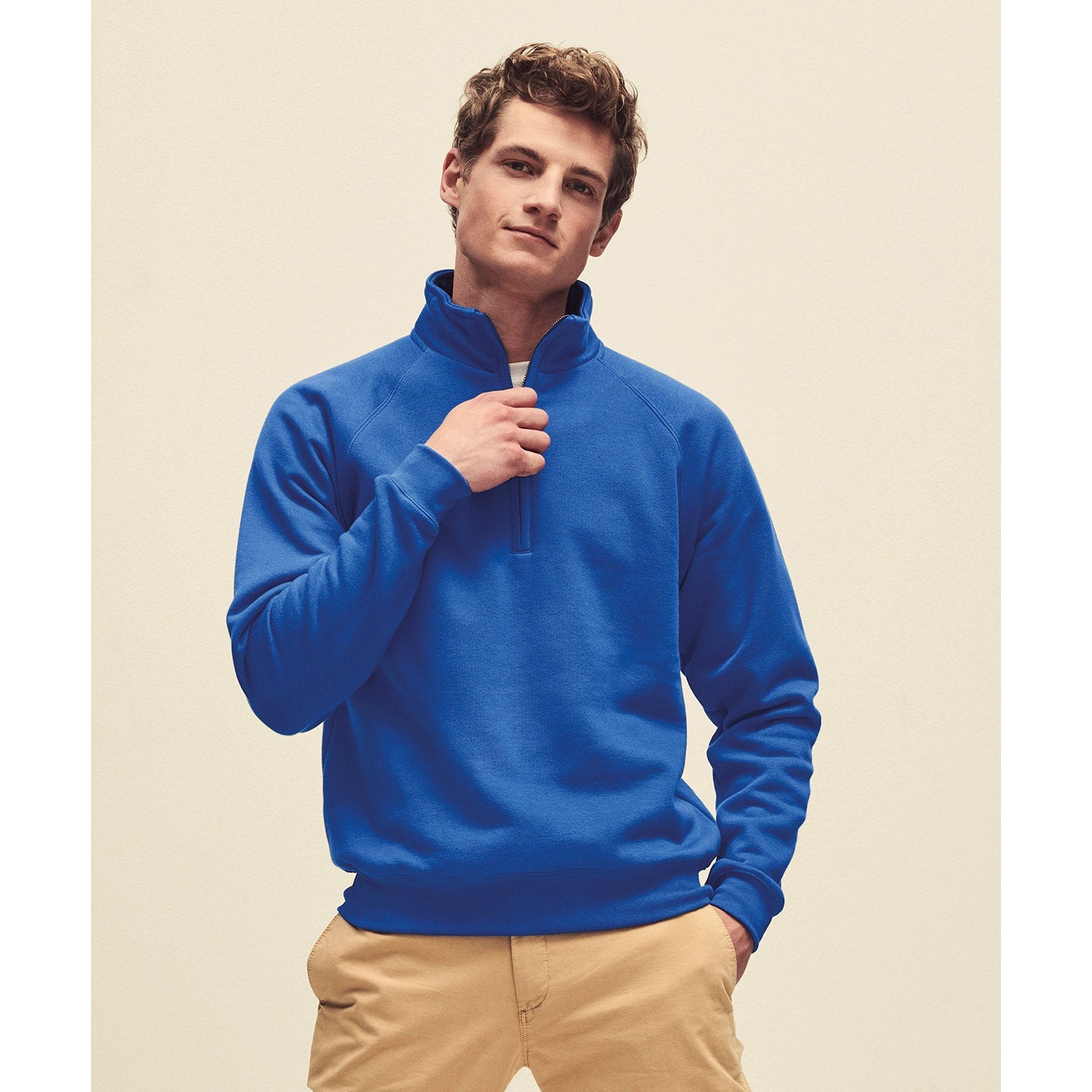 Fruit Of The Loom Premium 70/30 Zip-Neck Sweatshirt