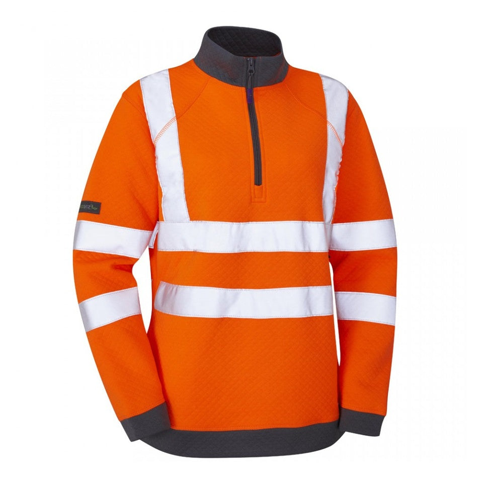Leo Workwear ELBERRY Leo EcoViz Womens 1/4 Zip Sweatshirt