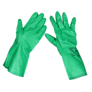 Sealey Nitrile Gauntlets for use with Thinners 330mm Cuffed Pair
