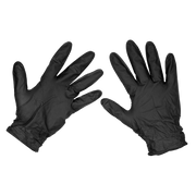 Sealey Black Diamond Grip Extra-Thick Nitrile Powder-Free Gloves X-Large - Pack of 50