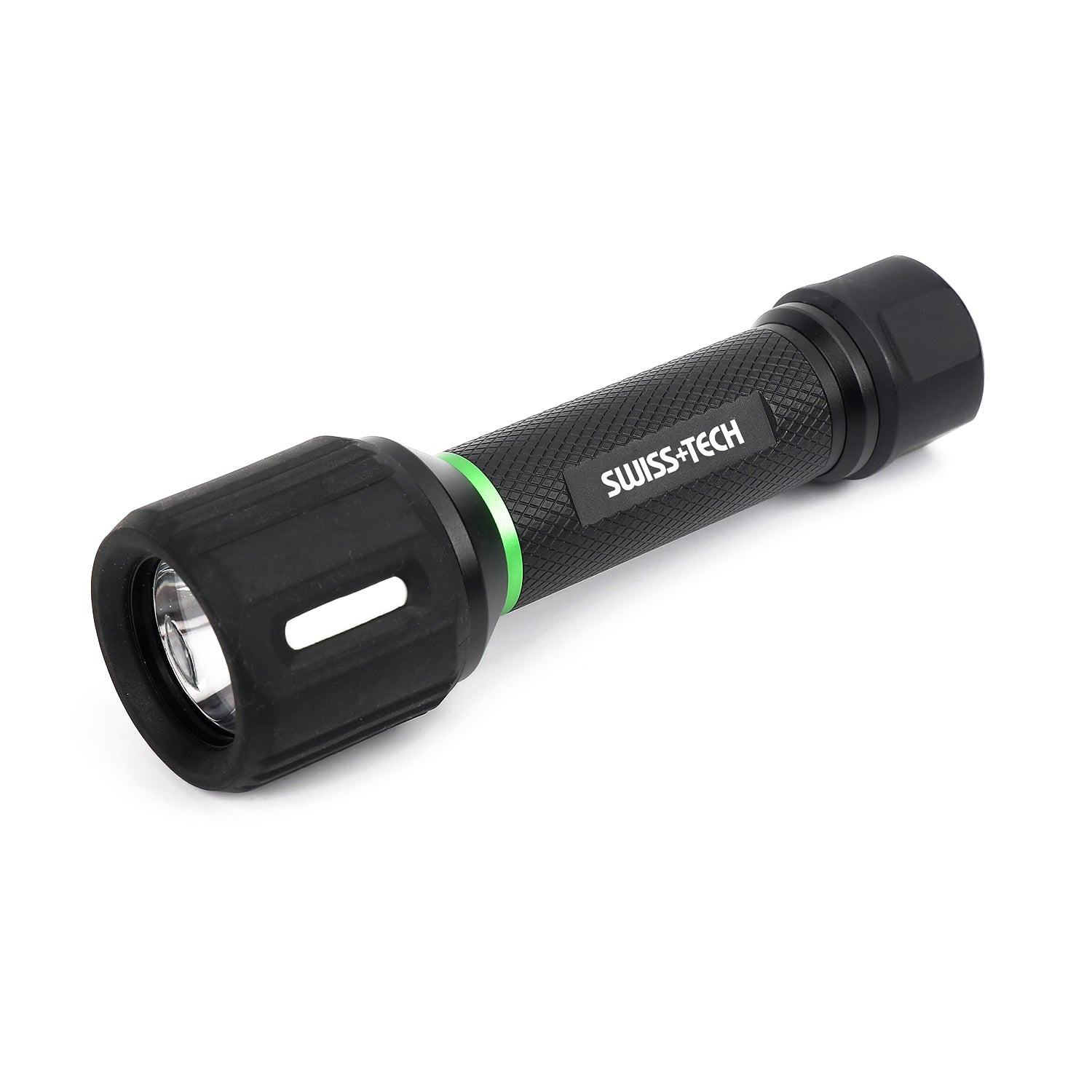 Scruffs Swiss-Tech Dual Power Rechargeable LED Flashlight - 400 Lumens - 3 x AAA or 18650 Battery