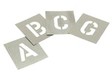 Stencils Set of Zinc Stencils - Letters 6in