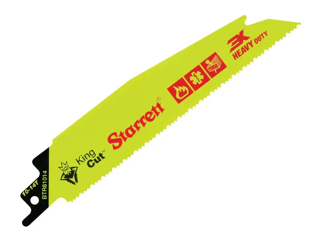 Starrett BTR61014-5 Bi-Metal King Cut Demolition Blade 152mm 10-14 TPI (Pack 5)