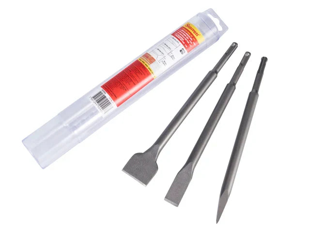 Starrett SDS Plus Chisel Set, 3 Piece