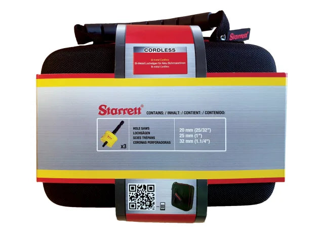Starrett Cordless Smooth Cut Bi-Metal Holesaw Kit, 3 Piece