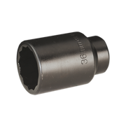Sealey Impact Socket 36mm Bi-Hex Deep 1/2"Sq Drive