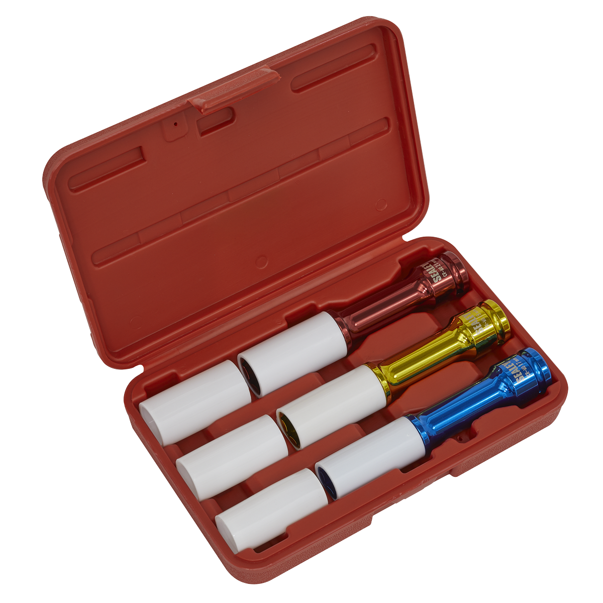 Sealey Alloy Wheel Long Reach Impact Socket Set 3pc 1/2"Sq Drive