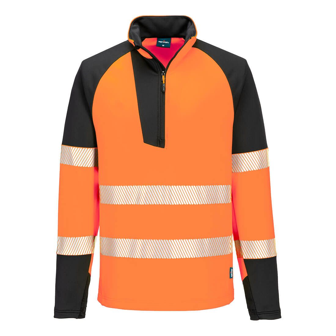 Portwest T172 PW3 Hi-Vis 1/4 Zip Sweatshirt