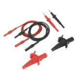 Sealey Automotive Test Lead & Crocodile Clip Set 6pc