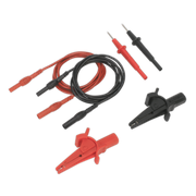 Sealey Automotive Test Lead & Crocodile Clip Set 6pc