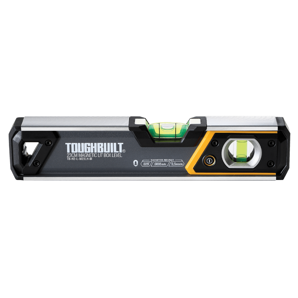 Toughbuilt 23cm Magnetic Lit Box Level