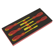 Sealey Insulated Nut Driver Set 5pc with Tool Tray - VDE Approved