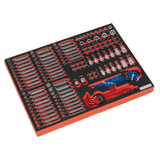 Sealey Tool Tray with Specialised Bits & Sockets 177pc