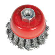 Sealey Twist Knot Wire Cup Brush Ø65mm M10 x 1.25mm