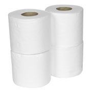 Sealey Plain White Toilet Roll - Pack of 4 x 10 (40 Rolls)