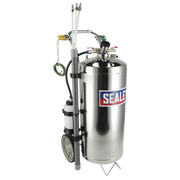Sealey Air Operated Fuel Drainer 40L Stainless Steel