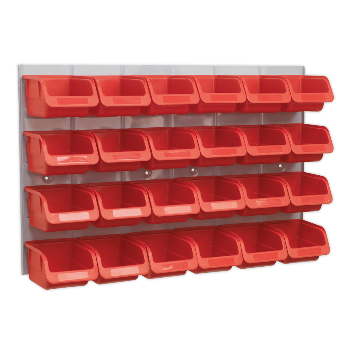 Sealey Bin & Panel Combination 24 Bins - Red