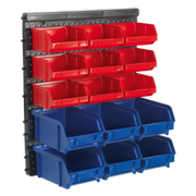 Sealey Bin Storage System Wall Mounting 15 Bins