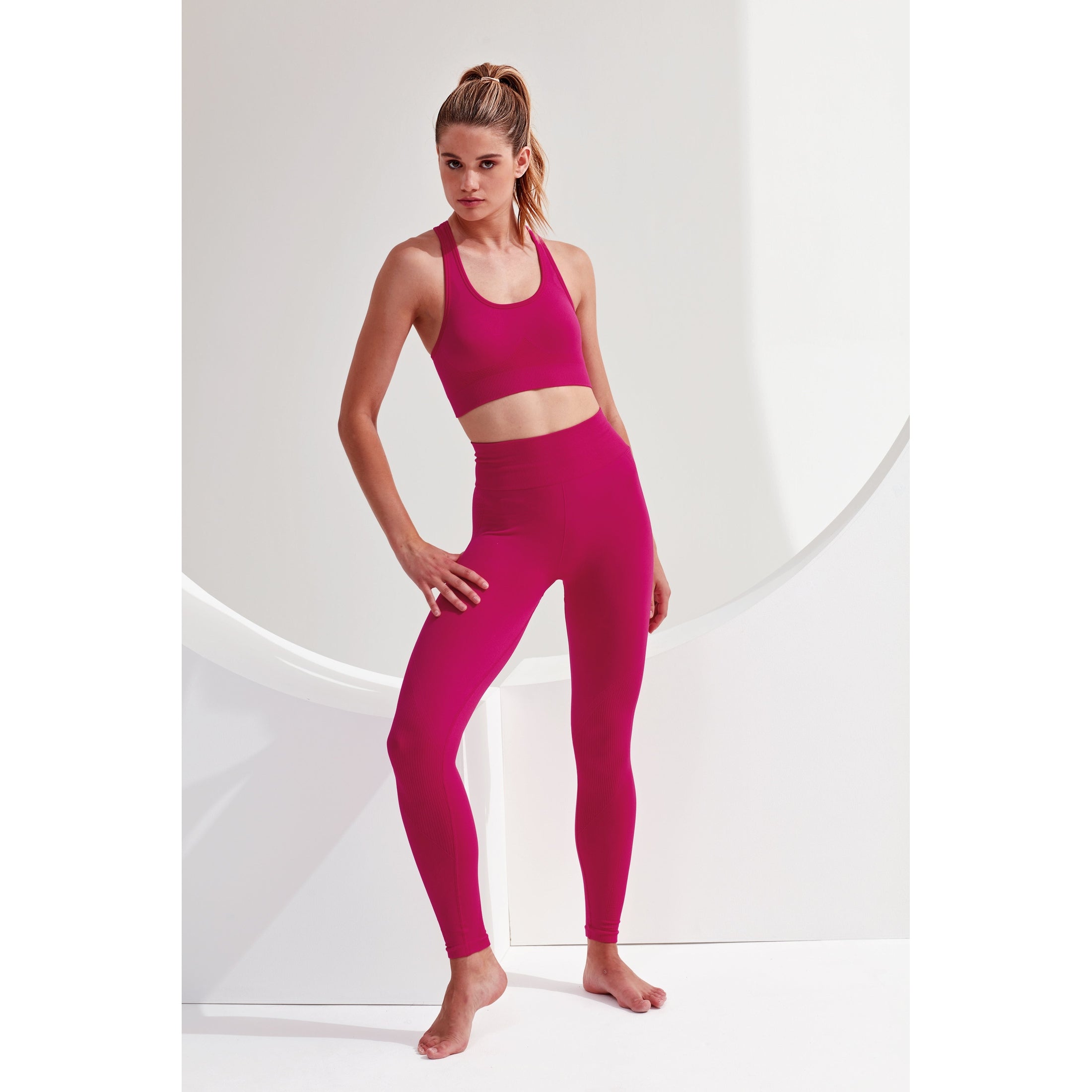 Women's TriDri® Seamless '3D Fit' Multi-Sport Sculpt Solid Colour Leggings