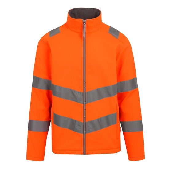 Regatta Professional Men's Hi-Vis Pro Contract Ablaze 2 Layer Softshell Jacket Class 3