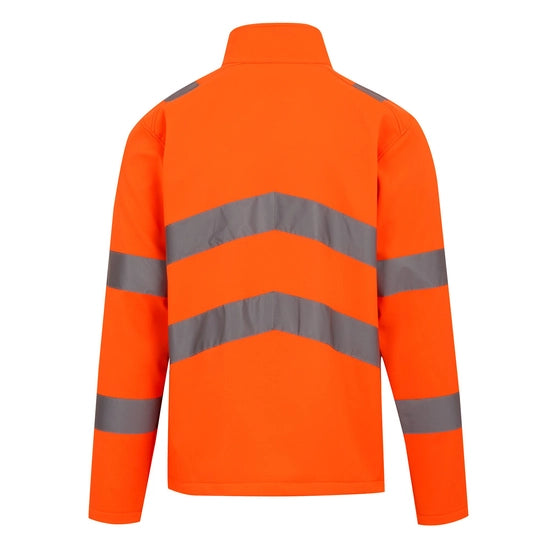 Regatta Professional Men's Hi-Vis Pro Contract Ablaze 2 Layer Softshell Jacket Class 3