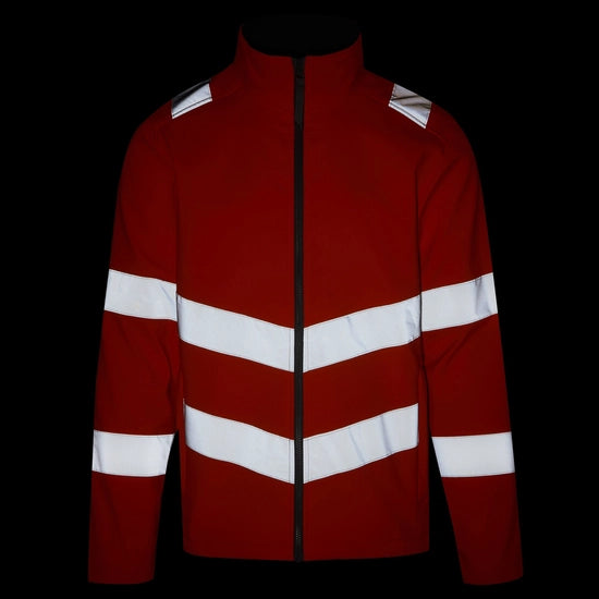 Regatta Professional Men's Hi-Vis Pro Contract Ablaze 2 Layer Softshell Jacket Class 3
