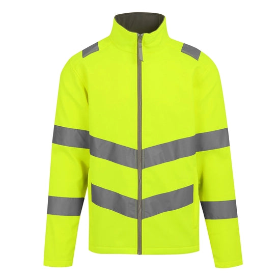 Regatta Professional Men's Hi-Vis Pro Contract Ablaze 2 Layer Softshell Jacket Class 3