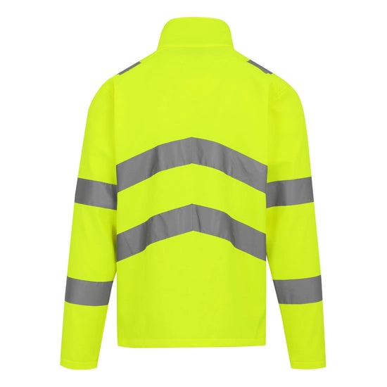 Regatta Professional Men's Hi-Vis Pro Contract Ablaze 2 Layer Softshell Jacket Class 3
