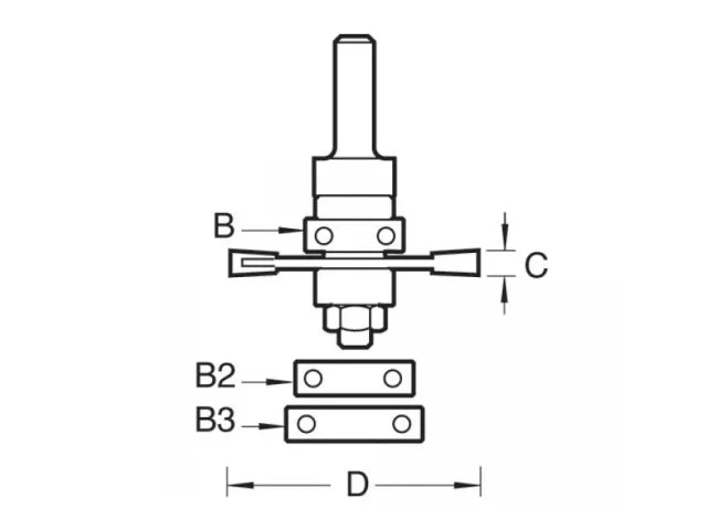 Trend 342 x 1/4 TCT Bearing Guided Biscuit Jointer 4.0 x 40mm