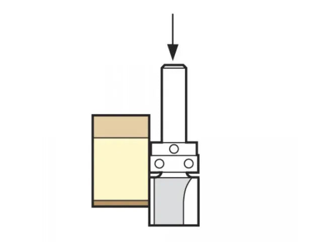 Trend 46/09 x 1/2 TCT 90° Shank Mounted Template Profiler 19.1 x 50mm
