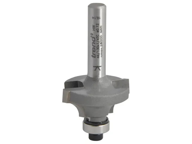 Trend 46/130 x 1/4 TCT Bearing Guided Ovolo & Round Over 6.3mm Radius