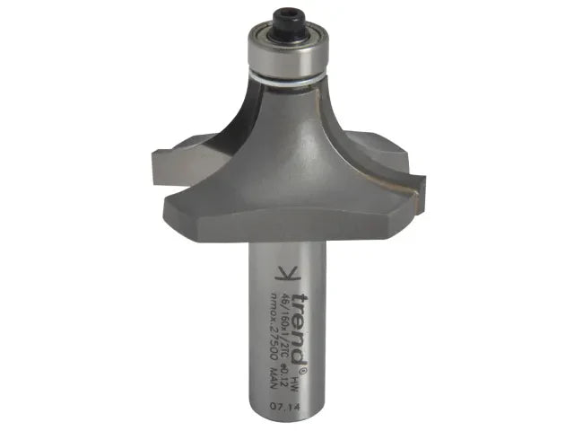 Trend 46/160 x 1/2 TCT Bearing Guided Ovolo & Round Over 16mm Radius